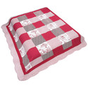 Blanket - Americana Country Patchwork Quilt - Red