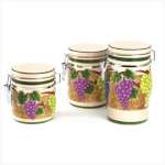 Grape Arbor Canister Set Grape Arbor Canister Set