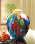 Floral Fantasia Art Glass Vase Floral Fantasia Art Glass Vase