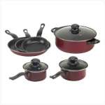 Apple Red Extra-Heavy Pot & Pan Non-Stick Cookware