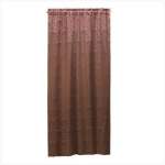 Chocolate Damask Window Panel