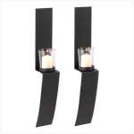 Abstract Candle Sconce Duo Abstract Candle Sconce Duo