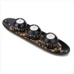 Ebony Elegance Tealight Set Ebony Elegance Tealight Set