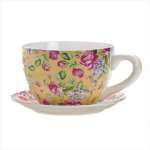China Rose Teacup Planter China Rose Teacup Planter
