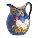 Country Garden Rooster Serving Pitcher