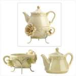 A Victorian Peony Tea For One Set A Victorian Peony Tea For One Set