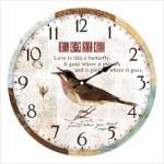 Country Garden Nostalgic Wooden Kitchen Wallclock