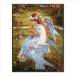 Angel And Kitty Fleece Blanket Throw Angel And Kitty Fleece Blanket Throw