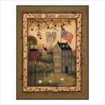 A Country Americana Fleece Blanket Throw
