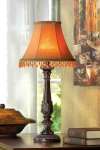 Beaded Leaf-motif Lamp