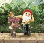 Garden Gnome Greeting Sign Garden Gnome Greeting Sign