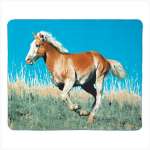 Blanket - Horse Theme Fleece Throw - Wild Mustang Fleece