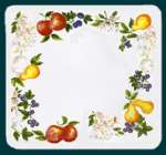 ~ Corelle Chutney on white-Square Gas  Metal Burner Covers